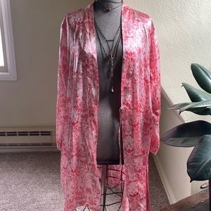 Adonna Pink Silky Robe